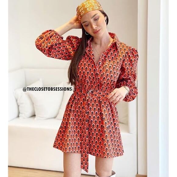 ZARA Belted Mini Dress NWT LAST ONE!!! - Picture 1 of 16